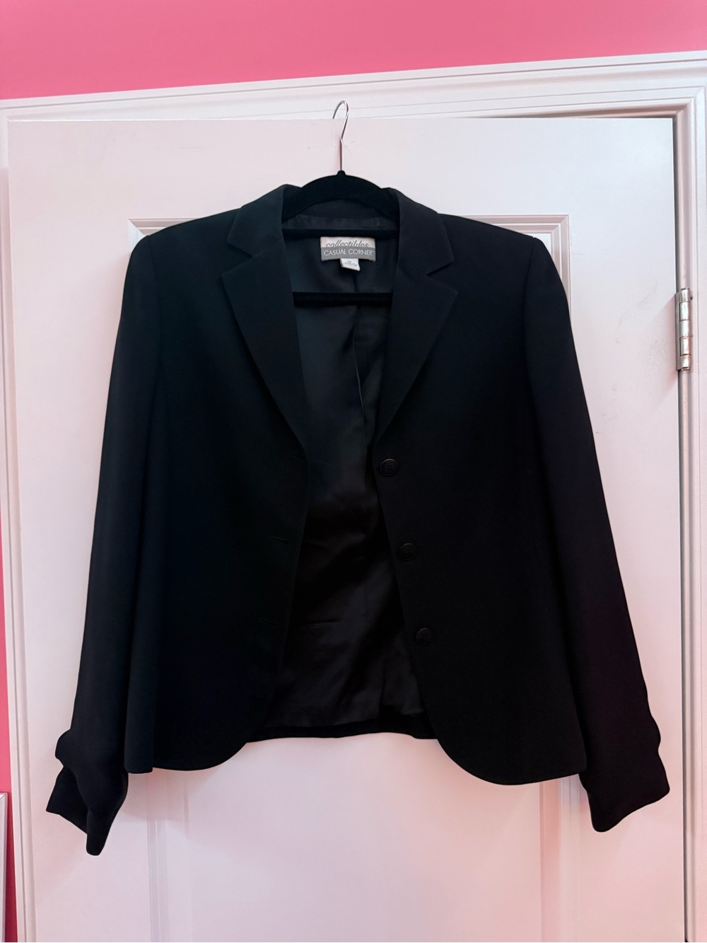Black Women's Tailored Blazer Jacket